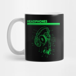 Gamers Headphones Mug